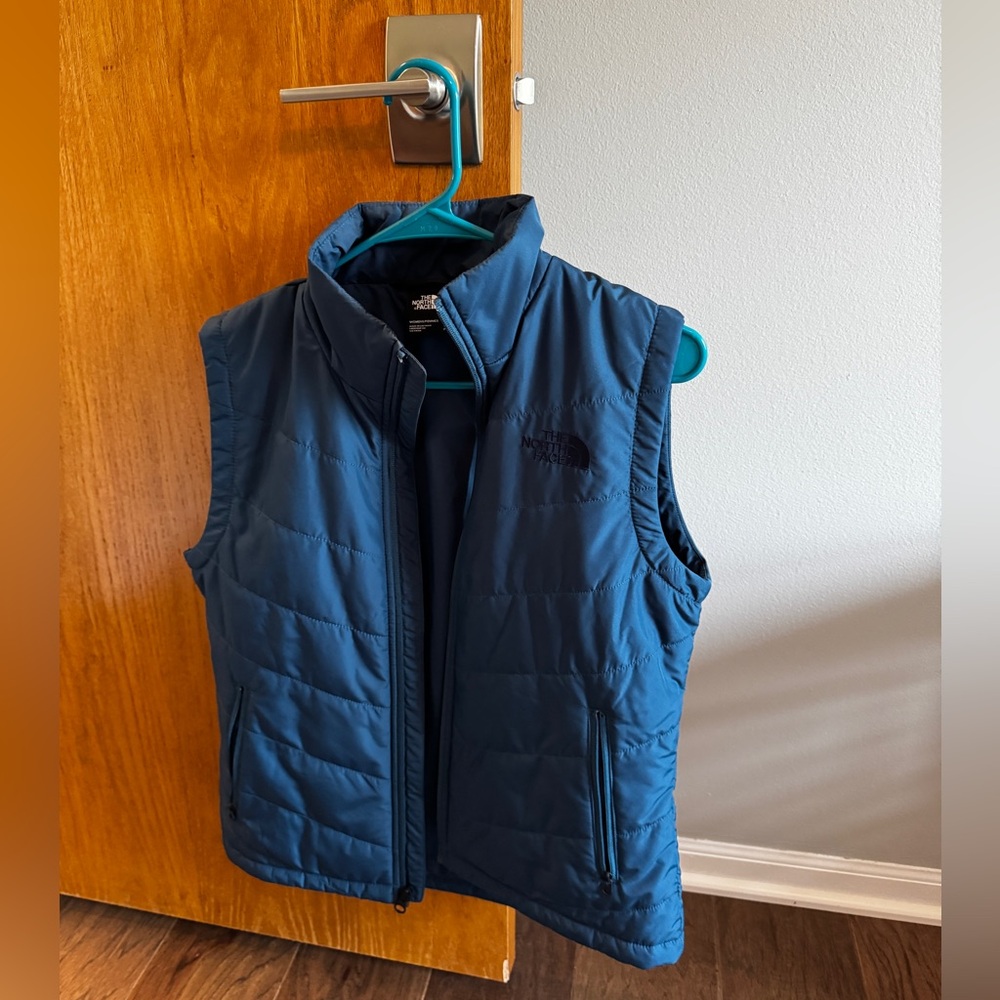 Blue North Face Vest